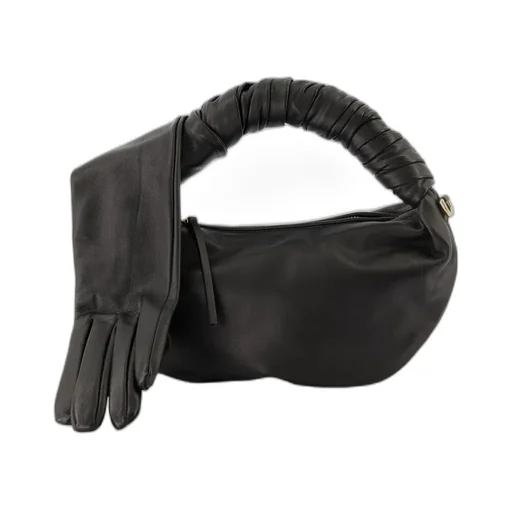 Glove-Handle Leather Tote Bag