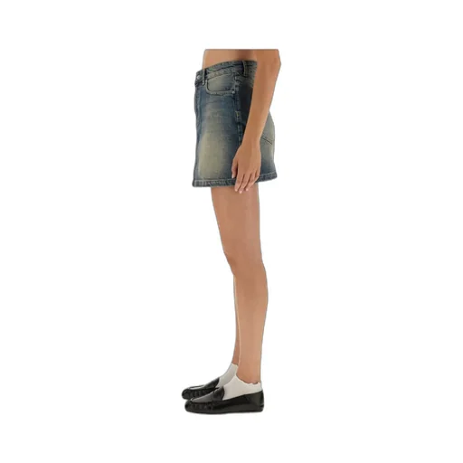 Patchwork Denim Mini Skirt