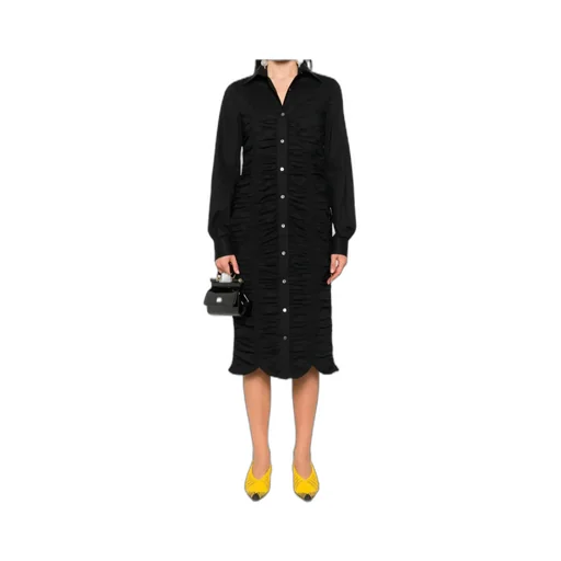 Ruched Shirt Dress