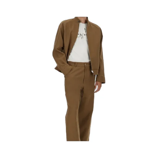 High-Neck Zipped Bomber Jacket