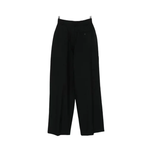 Pleated Wide-Leg Trousers
