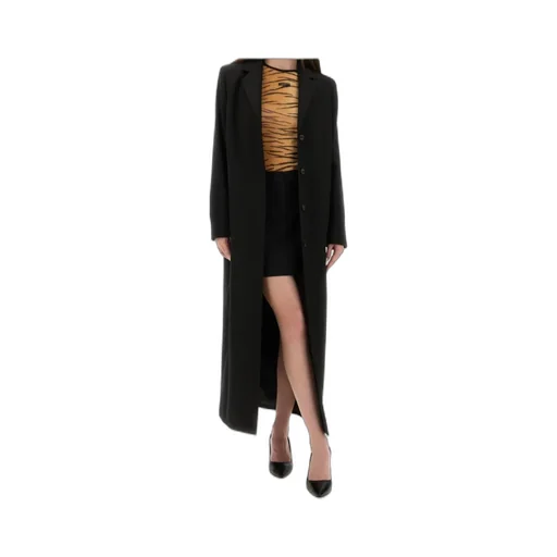 Long Tailored Buttoned Coat