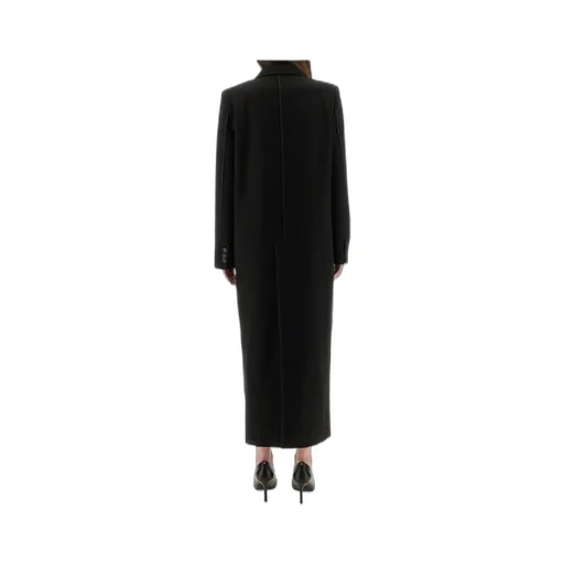 Long Tailored Buttoned Coat