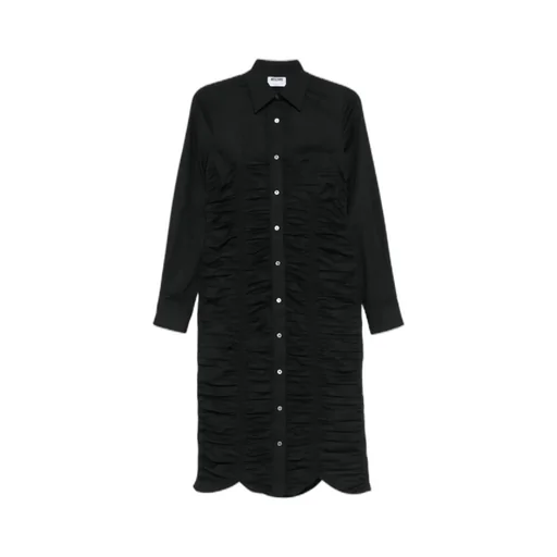 Ruched Shirt Dress