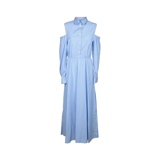 Jeans Long Striped Poplin Dress
