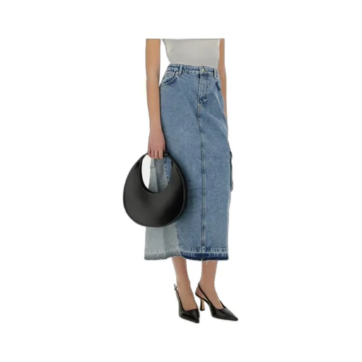 Long Denim Skirt