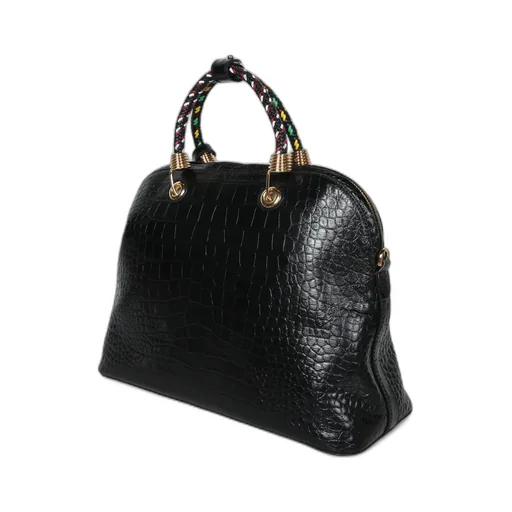 Crocodile-Effect Tote Bag