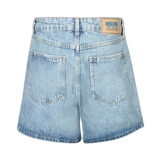 Logo-Patch Denim Shorts
