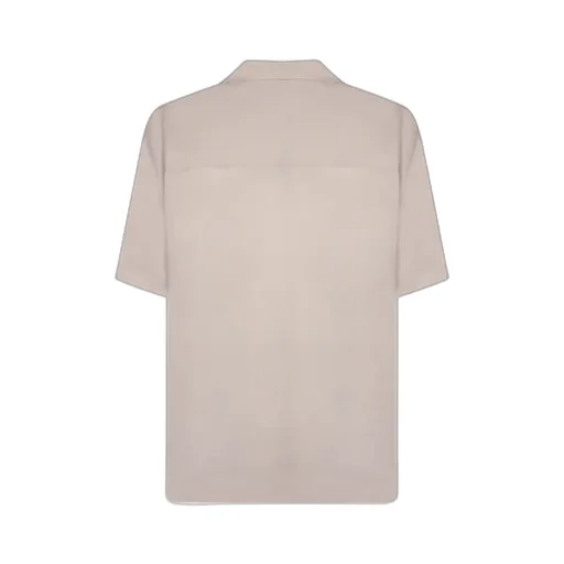 Logo Embroidered Straight Shirt