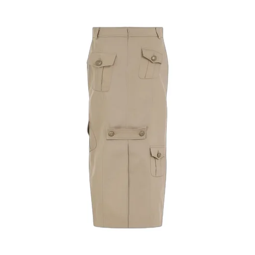 Pocket-Detailed Pencil Skirt