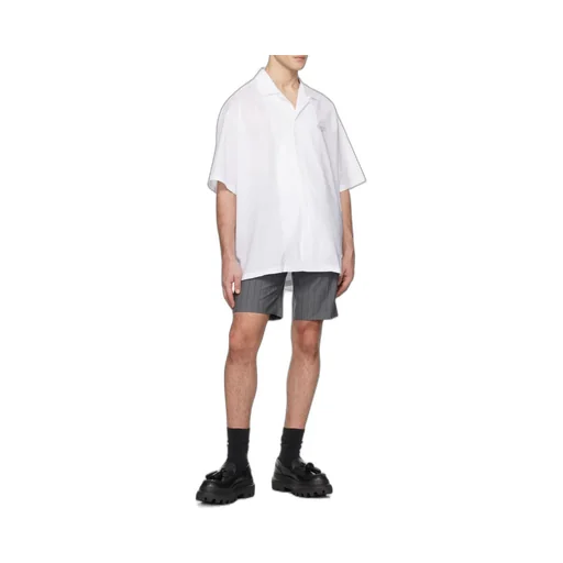 Logo Embroidered Straight Shirt