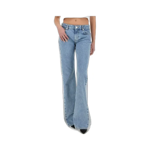 Denim Trousers With Belt Loops