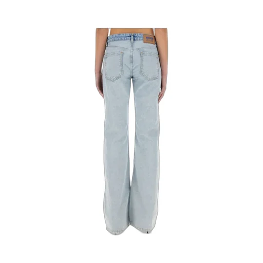 Denim Trousers With Belt Loops