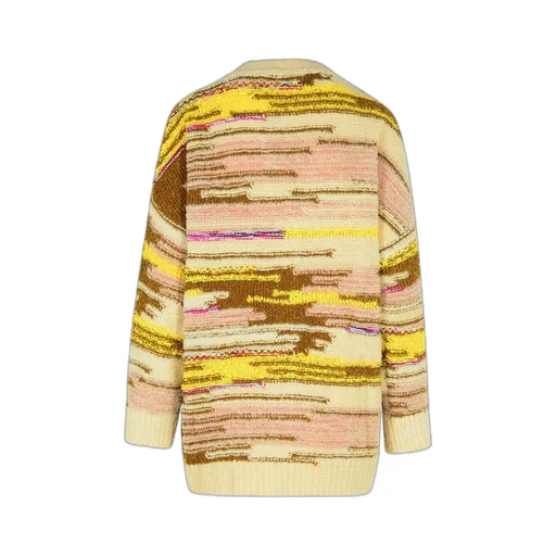 Logo Patch Long Cardigan