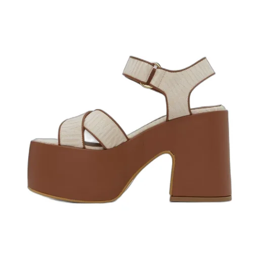 70Mm Leather Sandals