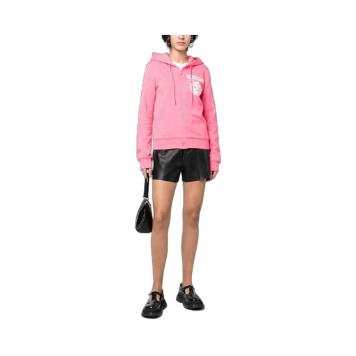 Logo-Print Zip-Up Hoodie