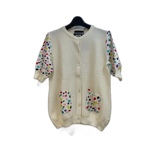 Round Collar Single-Breasted Sweater