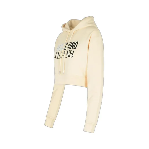 Logo Printed Cropped Hoodie