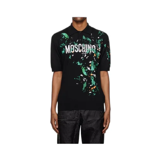 Printed Short-Sleeved Polo Shirt