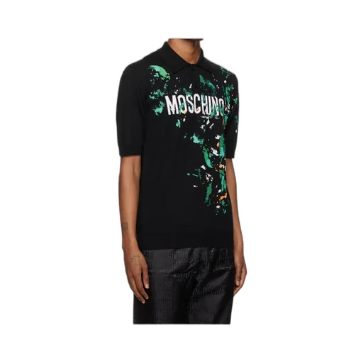 Printed Short-Sleeved Polo Shirt