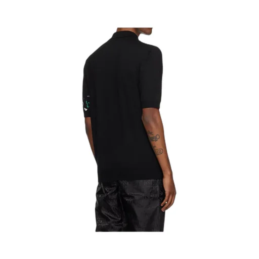 Printed Short-Sleeved Polo Shirt
