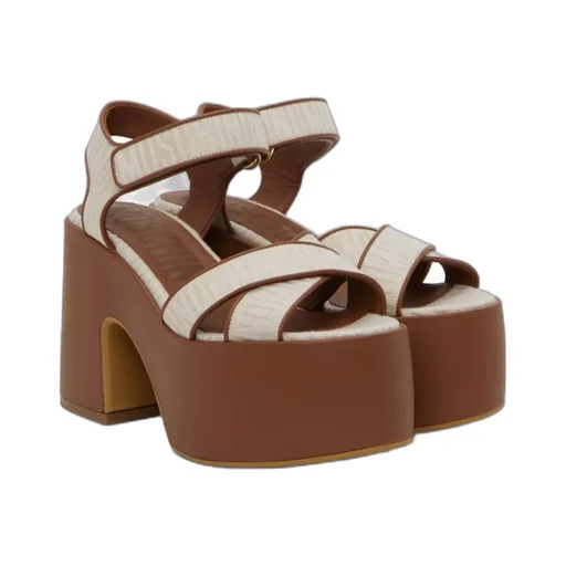 70Mm Leather Sandals