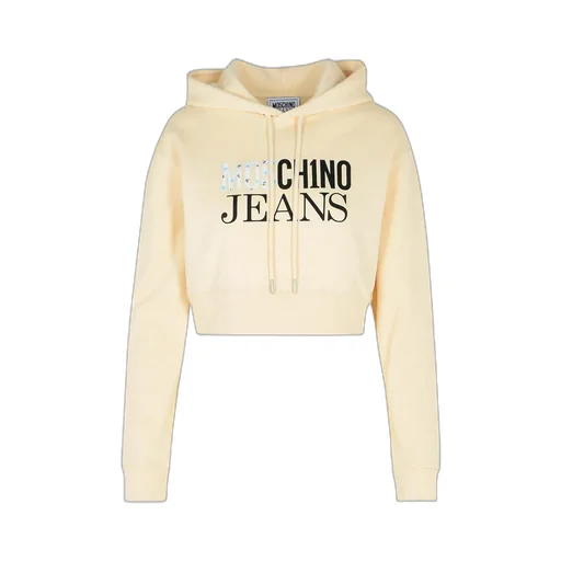 Logo Printed Cropped Hoodie