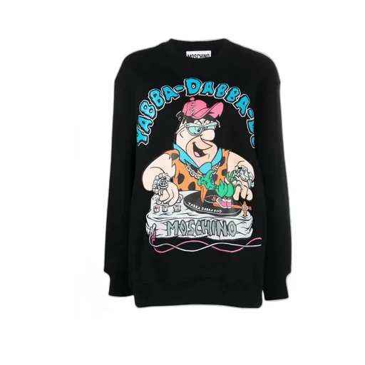 Graphic-Print Crew Neck Sweatshirt