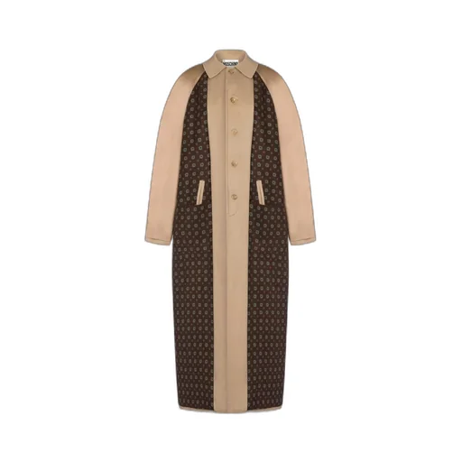 Gabardine Satin Reversible Trench Coat