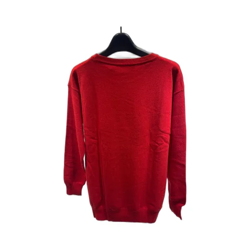 Round-Collar And Long-Sleeved Sweater