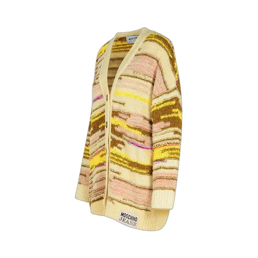 Logo Patch Long Cardigan