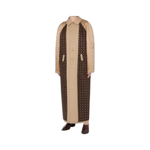 Gabardine Satin Reversible Trench Coat