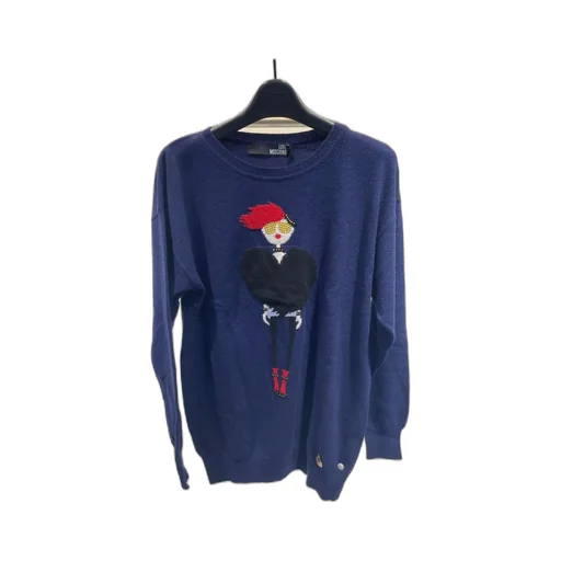 Round-Collar And Long-Sleeved Sweater