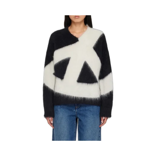 Brushed Mohair-Wool Blend Jumper