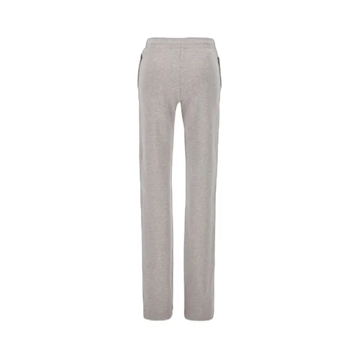 Logo Teddy Bear Printed Straight-Leg Trousers