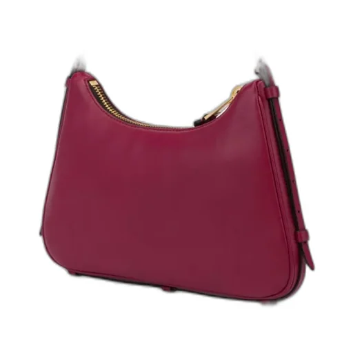 Logo-Print Leather Shoulder Bag