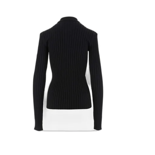 Ribbed Button-Up Top