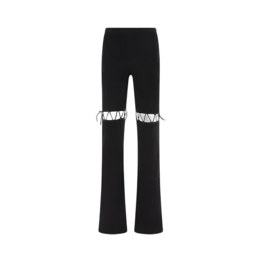 Cut-Out Knit Pants