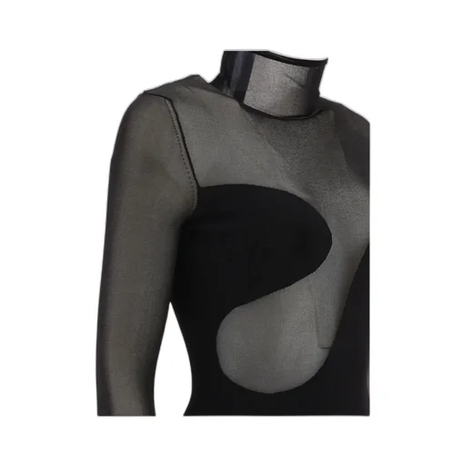 Asymmetric Line Bodysuit Top