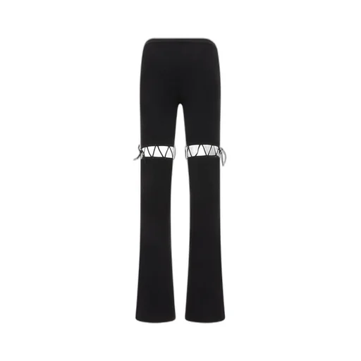 Cut-Out Knit Pants