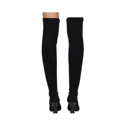 80Mm Leather Knee Boots