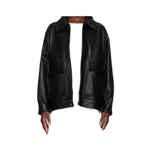 Zippered Leather Jacket