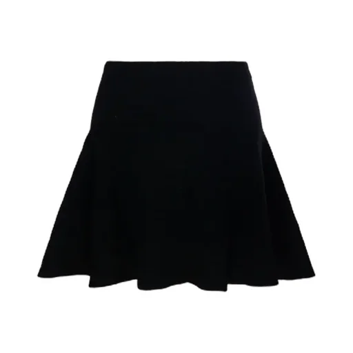 Ribbed Flared Skirt