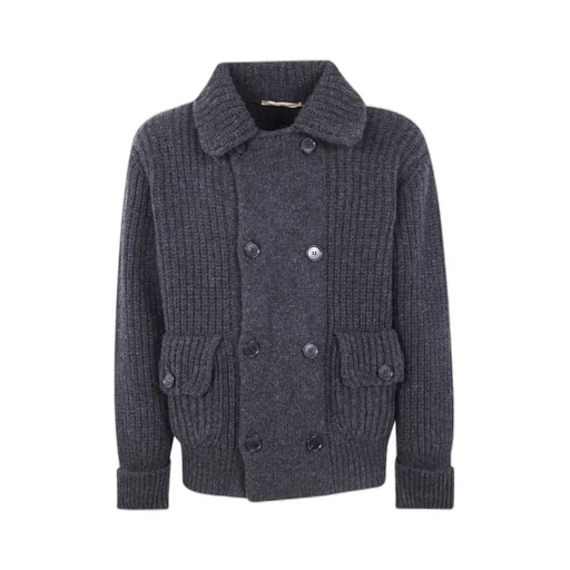Long-Sleeved Double-Breasted Jacket
