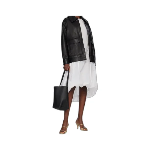 Zippered Leather Jacket