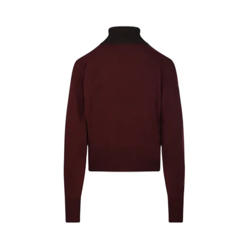 Diamond-Pattern Turtleneck Sweater