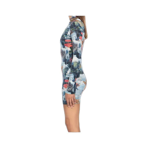 World Paint Second Skin Mini Dress