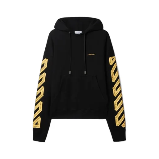 Tape Arrow Drawstring Hoodie