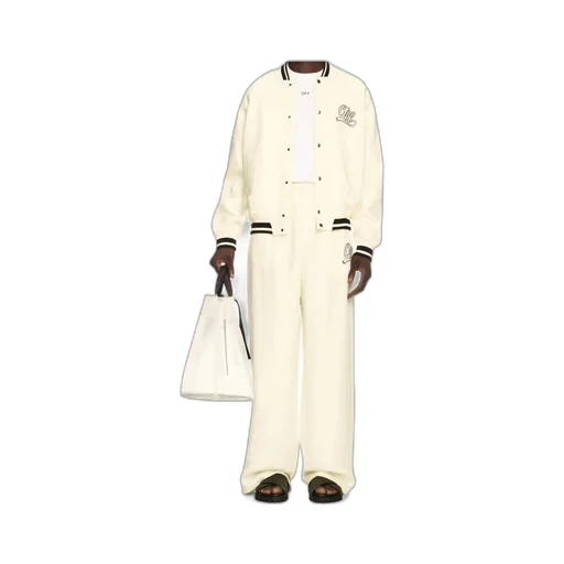 Logo Embroidered Button-Up Jacket