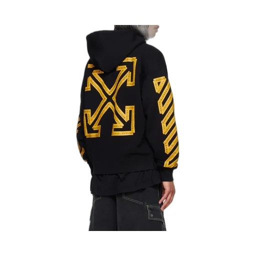 Tape Arrow Drawstring Hoodie